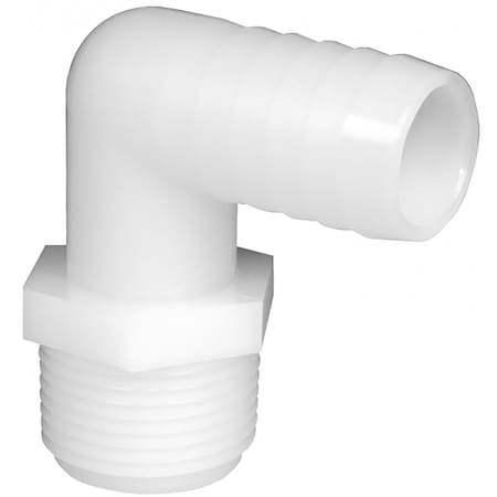 Anderson Green Leaf 3/8 in. MPT each X 5/8 in. D Barb Nylon Elbow 1 pk CBEL3858BG1
